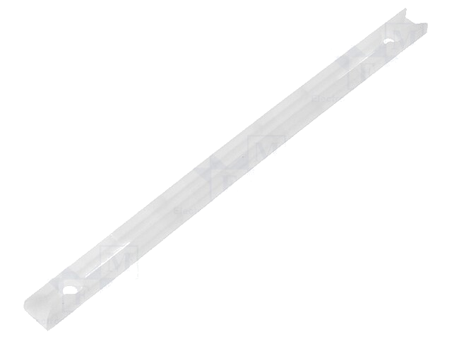 Printplaatgeleider; polyamide; natuurlijk; L: 160,5mm; UL94V-2 Printplaatgeleider; polyamide; natuurlijk; L: 160,5mm; UL94V-2